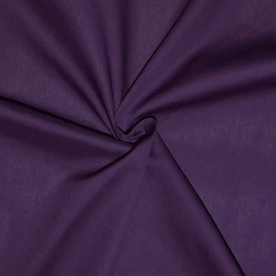 designers-factory Popeline Stoff aus 100% Baumwolle (Violett, 1m x 1m46)