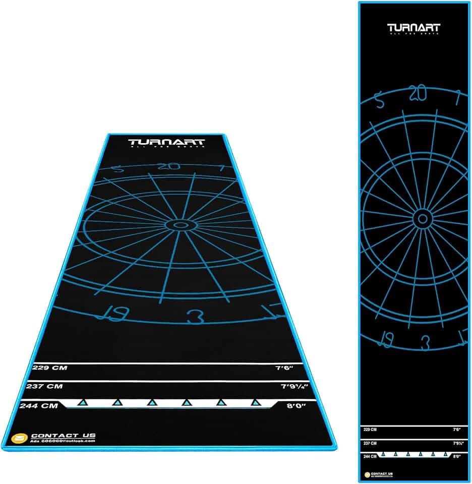 Turnart Darts Dart Mat-Darts Accessories Non Slip Carpet with Throw Line