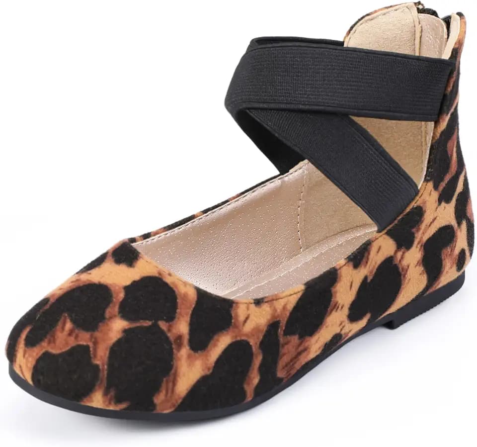 Hehainom Girls Dress Shoes Toddler Kids Mary Jane Ballet Flats