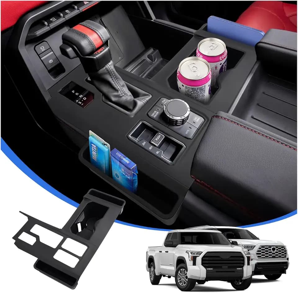 Karltys Center Console Cover for Tundra 2022-2026 & Sequoia 2023-2026, 4WD