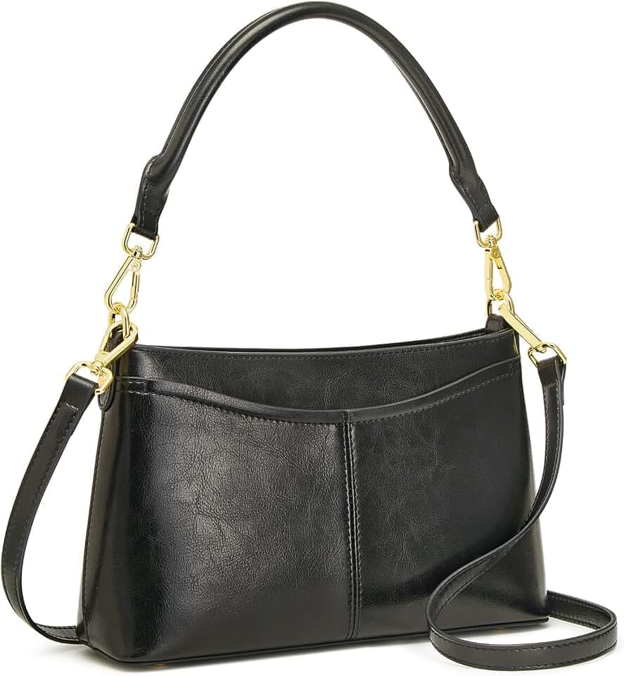 Kattee Leather Crossbody Bag for Women, Small Purse Handbag