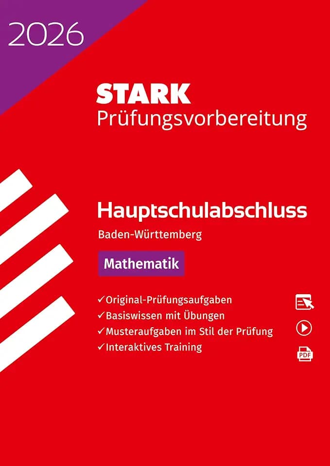 STARK Mathematik - Hauptschulabschluss 2026 BW - Prüfungsvorbereitung (Abschlussprüfungen)