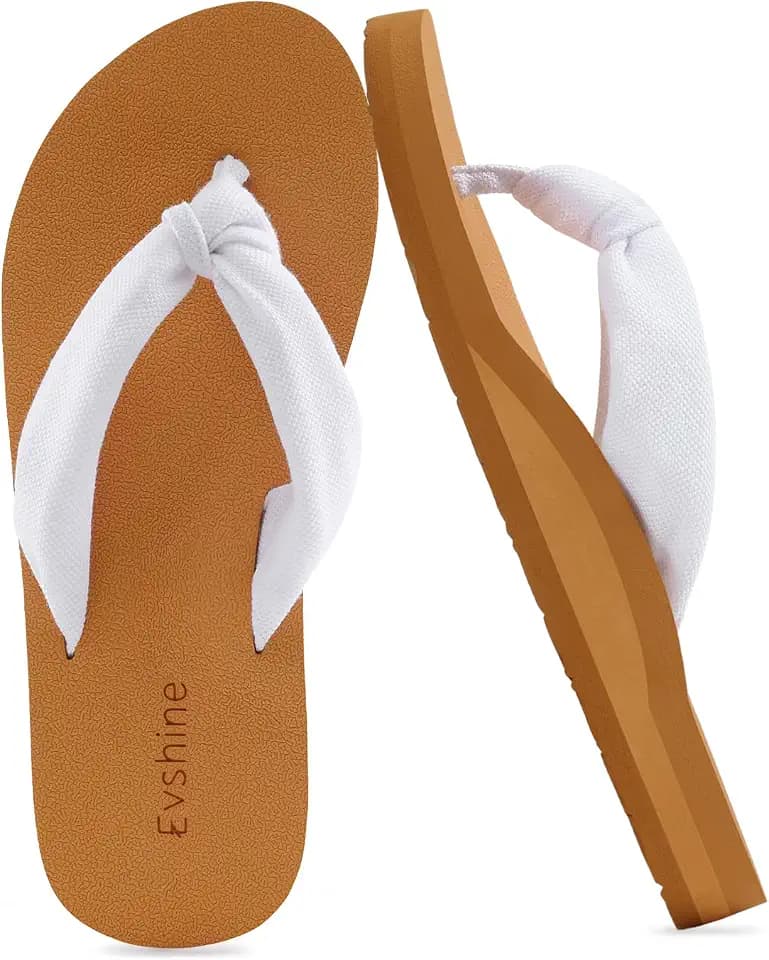 Evshine Women's Flip Flops, Yoga Mat Thong Sandals