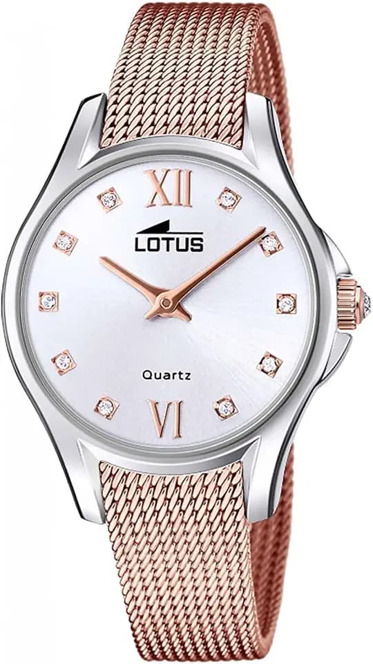 Lotus Damenuhr Analog aus Edelstahl 316l Rosa