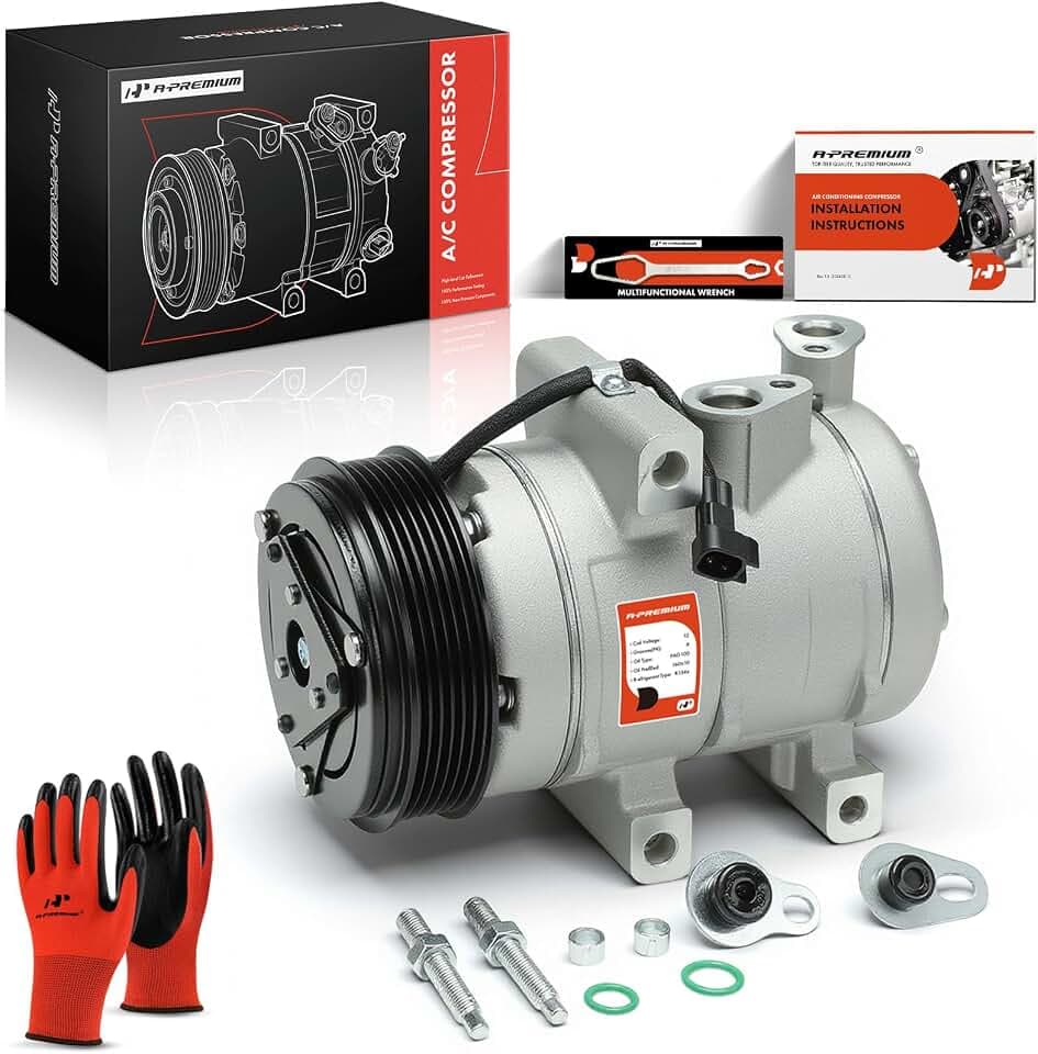 A-Premium Air Conditioner AC Compressor with Clutch