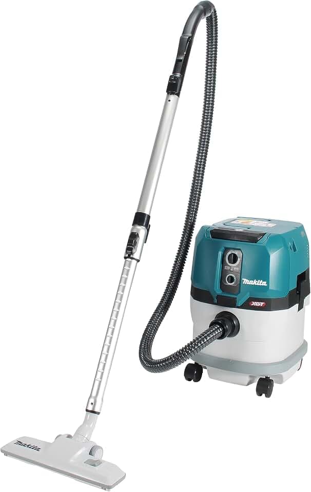 Makita VC003GLZ Akku-Staubsauger 15L 40V max. Nass+Trocken (ohne Akku, ohne Ladegerät), Petrol/Weiß