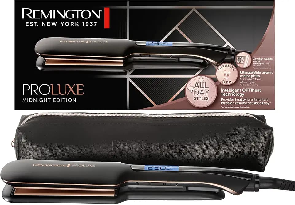 REMINGTON Haarglätter S9150B E51 Proluxe Midnight Wideplate St