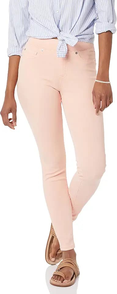 Amazon Essentials Women's Skinny Fit Mid-Rise Stretch Pull-On Jegging with Pockets