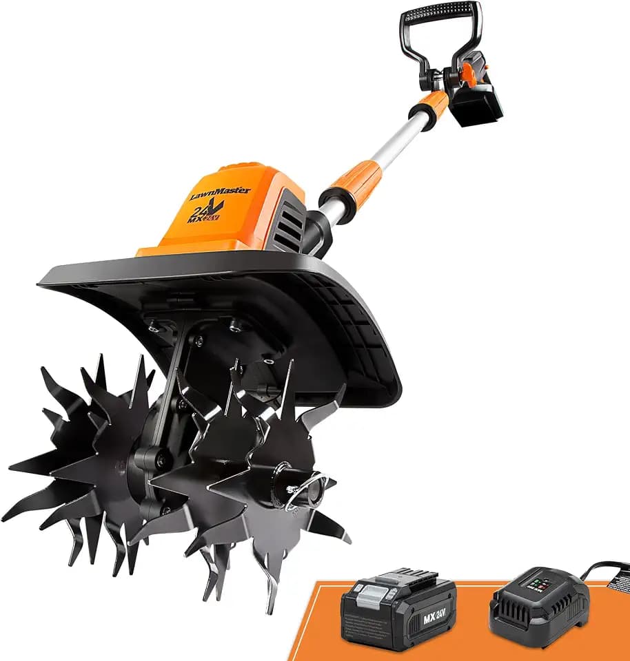 LawnMaster 24V MAX 9” Cordless Tiller – CLTE2409