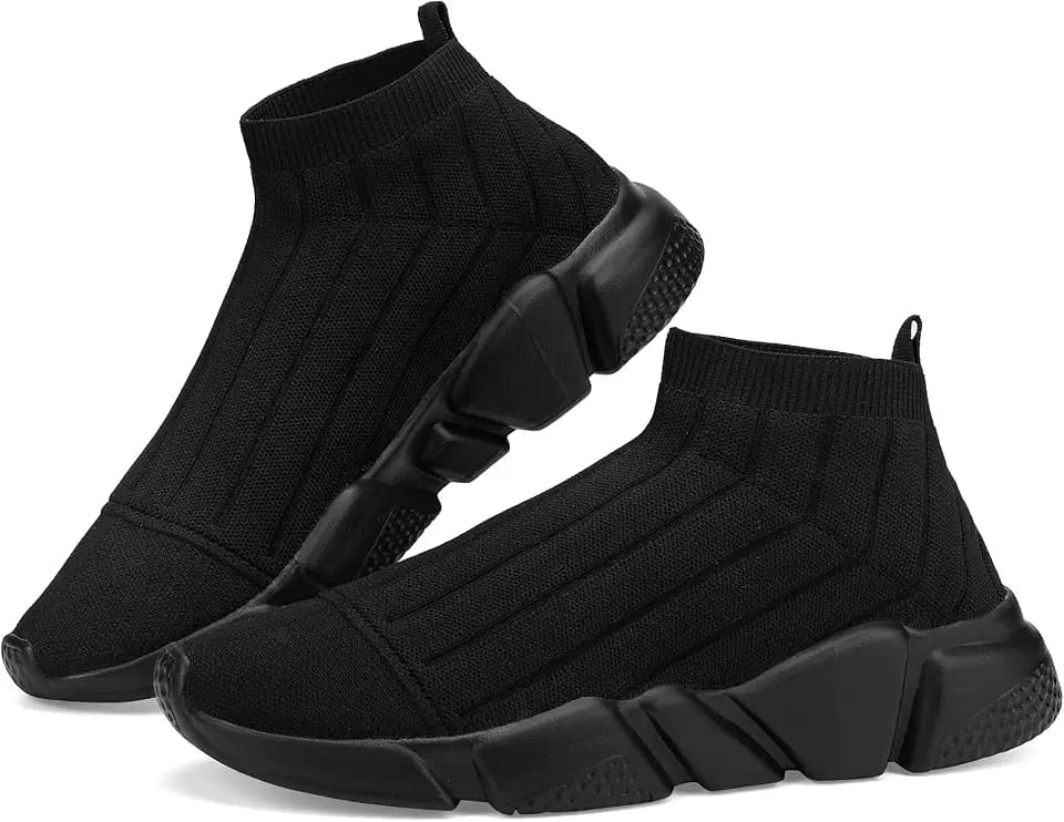 Santiro Mens Sneakers Gym Breathable Tennis Running Walking Slip On Shoes