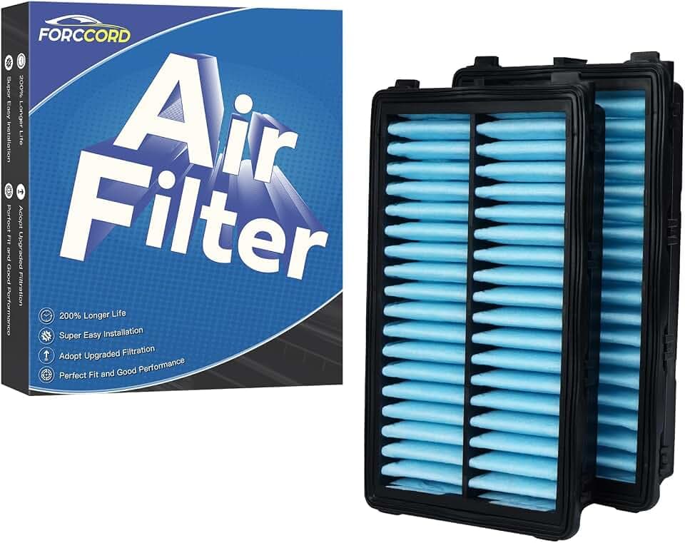 2-Pack Engine Air Filter Fits for 2026-22 Hyundai Tucson (Not for hybrid), 23-21 Santa Fe, 26-20 Sonata, 26-22 Santa Cruz, 26-21 Kia K5, 26-22 Carnival Replacement 28113L1000 Car Accessories