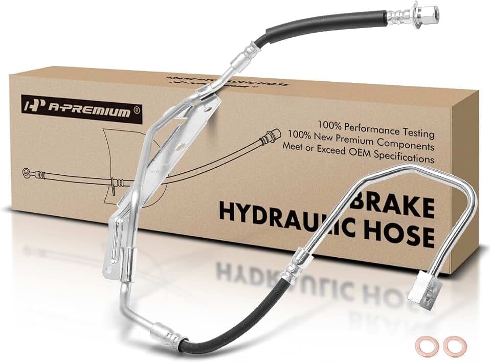 A-Premium Front Passenger Brake Hydraulic Hose Compatible with Dodge