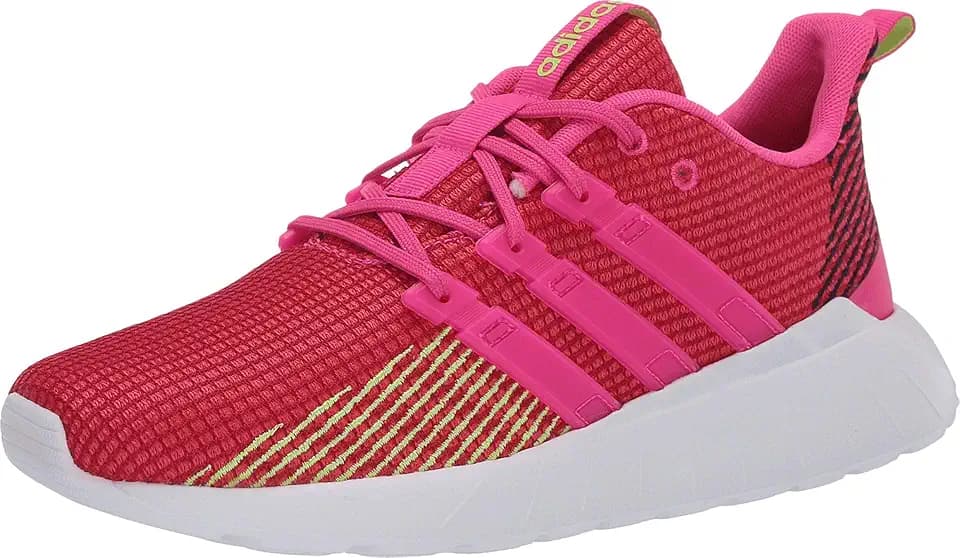adidas Kid's Questar Flow K Shoe, Shock red/Shock Pink/Signal Green, 5- M US Big Kid