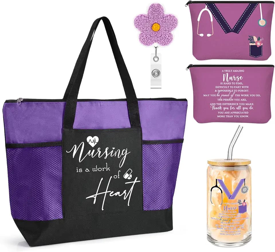 4 Pcs Christmas Nurse Appreciation Gift Set for Women