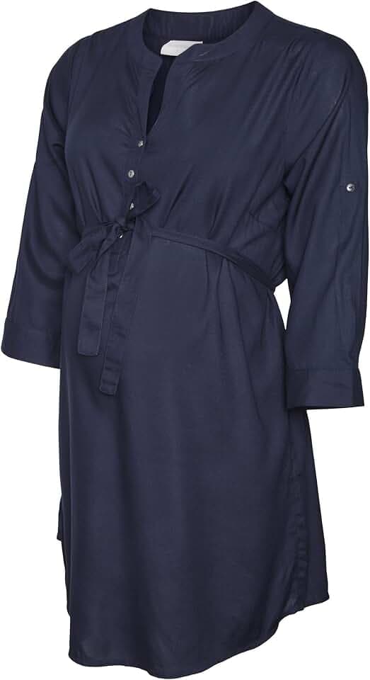 MAMALICIOUS Damen Mlmercy 3/4 Woven Tunic Noos Eco A. Tunika-Shirt (1er Pack)