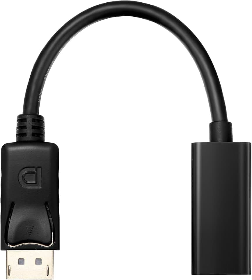 HDSupply DisplayPort HDMI Adapter Stecker auf Buchse, Pigtail, 0,10m