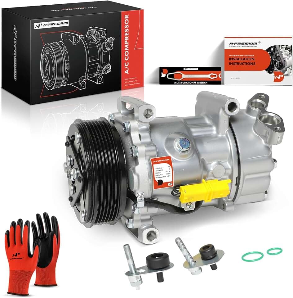A-Premium Air Conditioner AC Compressor with Clutch