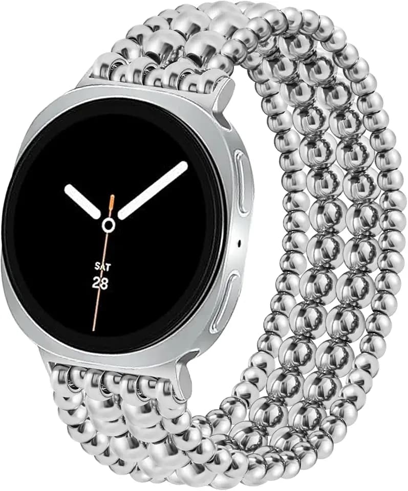 Dressy Beaded Band for Samsung Galaxy Watch 9/8 40mm/44mm/8 Classic 46mm