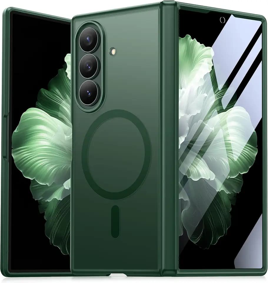 MOBOSI Magnetic for Z Fold 8 Ultra Case with Screen Protector, Green