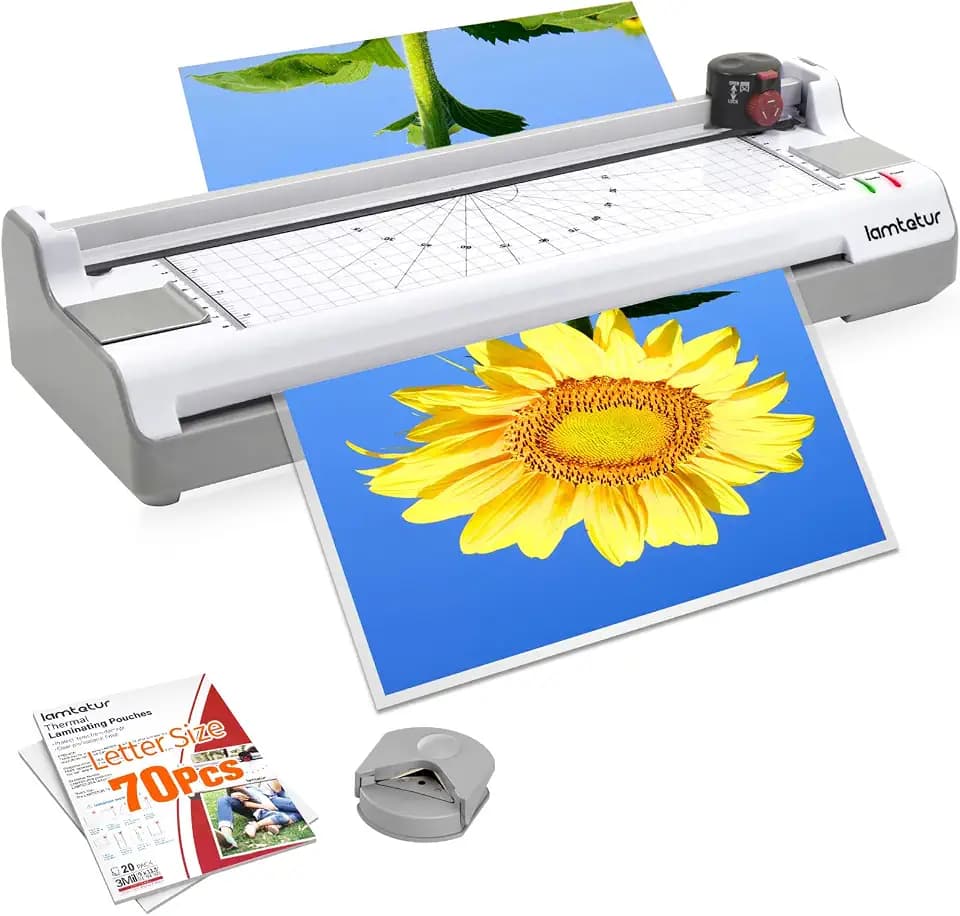 Lamtetur Thermal Laminator Machine11X17 with 70Letter Size Laminating Sheet