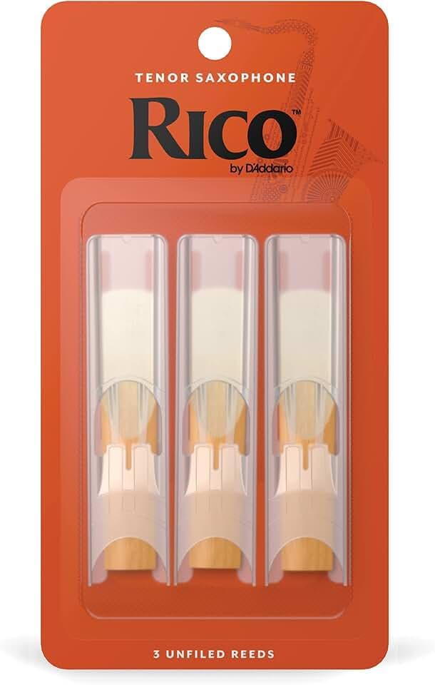 Rico Organic Tenor Saxophone Reeds Strength 2.5, 3-Pack