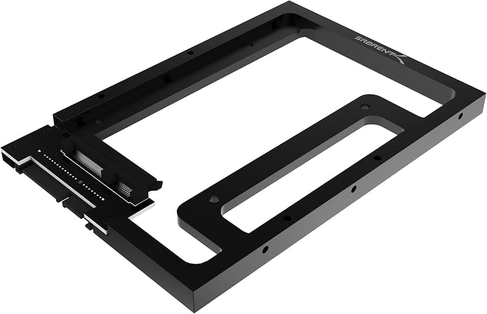 SABRENT 2.5" auf 3.5" interner Festplattenadapter Konverter Einbaurahmen Wechselrahmen, 2.5 SSD & SATA Festplatte zu 3.5” Desktop und servers, SATA Montage Adapter Halterung Caddy (BK-PCBS)