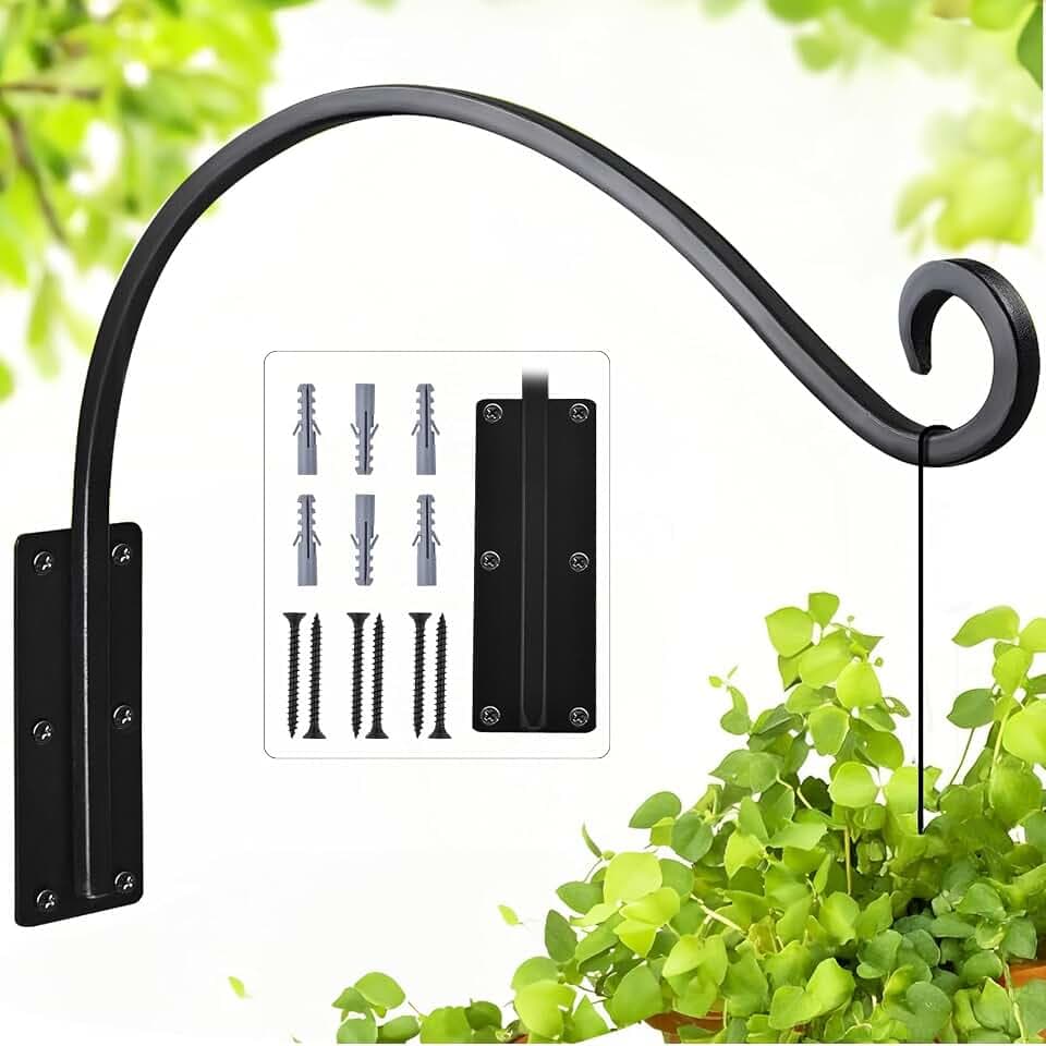 Heavy Duty 12 Inch Plant Hangers Bracket Outdoor Bird Feeder Hanger