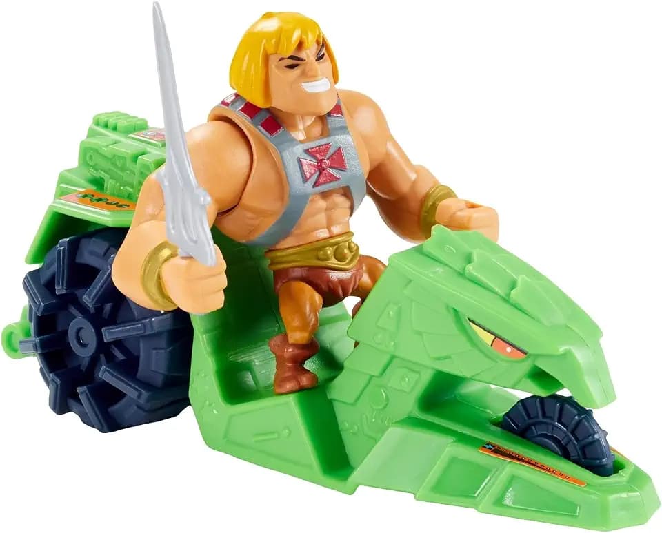 Masters of The Universe Eternia Minis He-Man & Ground Ripper, 3-in Character for Storytelling Play and Display, Gift for Motu Fans Ages 6 Years and Older