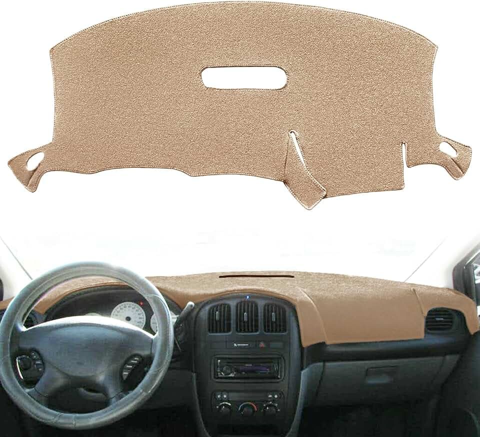 Yiz Dash Cover Mat for Dodge Caravan/Grand Caravan (Beige) J128