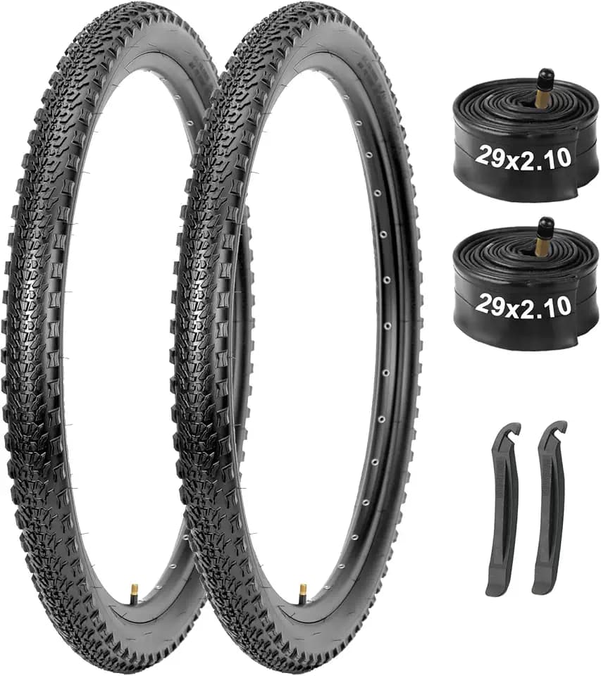 2-Pack 26/27.5/29-Inch Mountain Bike Tires & Tubes Set, Heavy-Duty