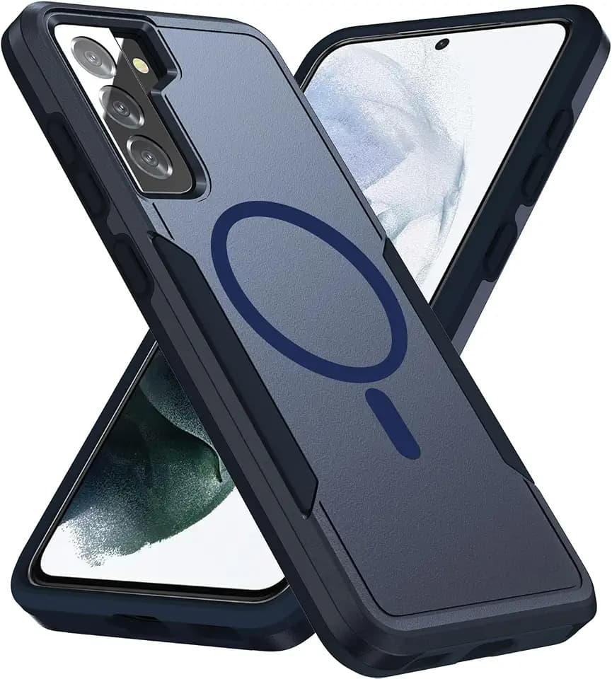 for Samsung Galaxy S21 Plus Case,Fit for Magsafe Dual Layer Blue