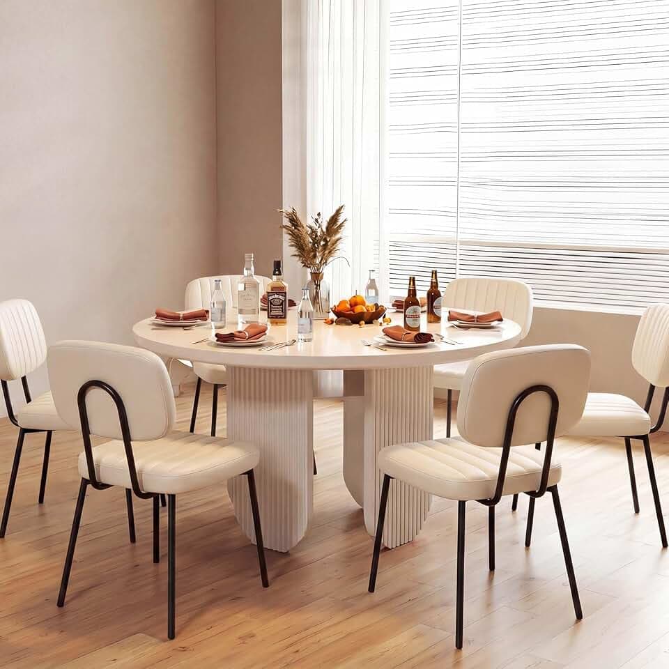 OLIXIS Dining Chairs Set of 6, Mid Century Modern Kitchen Chairs