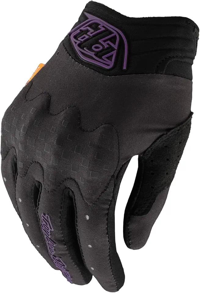 Troy Lee Designs Women's Gambit Adult Motocross MX Off-Road Mountain Bike BMX Glove, Solid, Black, Large