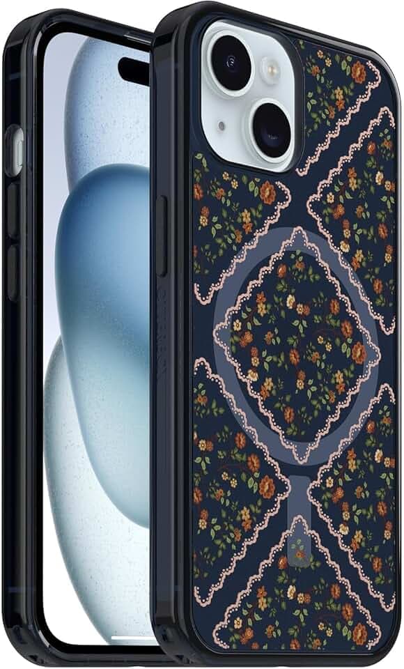 OtterBox iPhone 17e, 16e,15,14,13 – Symmetry MagSafe Case - Floral Romance
