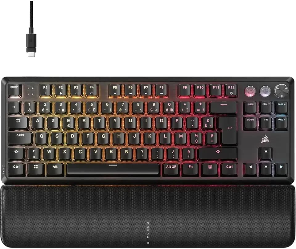 Corsair K70 Pro TKL RGB Gaming-Tastatur, kabelgebunden, magnetisch