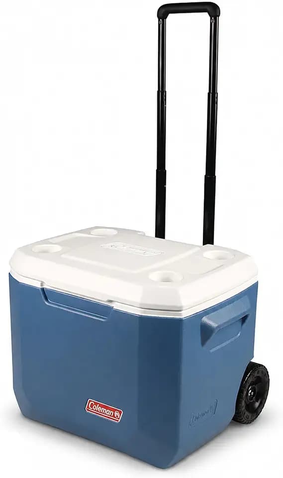 Coleman Xtreme Rolling Cooler with Wheels, Extra-Walled Insulation Keeps Ice up to 5 Days, Portable Wheeled Hard Chiller