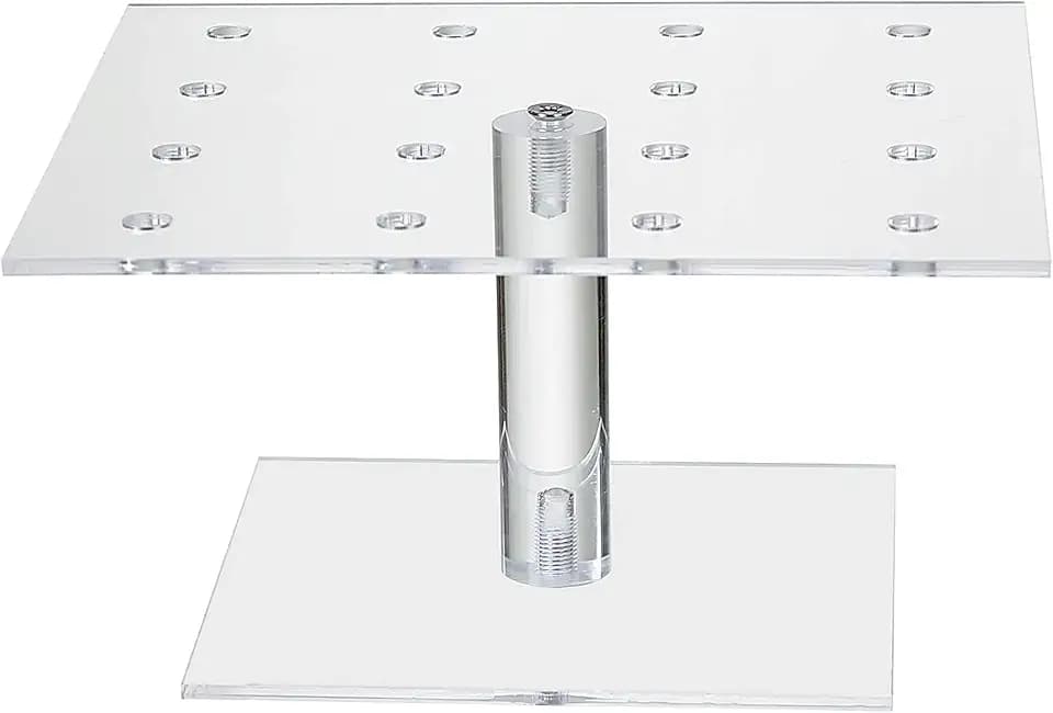 Clear Acrylic 16 Holes Push Pop Cake Stand Shooter Stand for party, wedding, bakery (7.87'' of length) (16 Hole-Square)