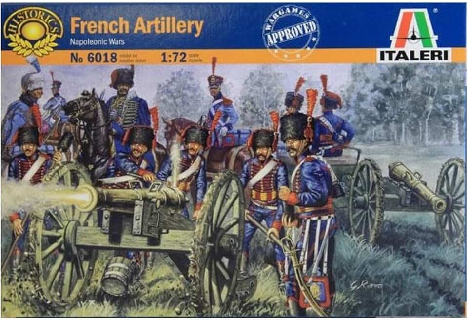 The Hobby Company 8001283860185 Italeri 510006018 - 1:72 Französische Garde-Artillerie, Grau