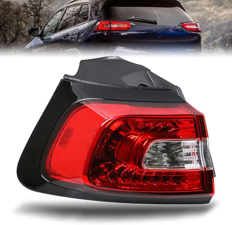 Lochnchn Tail Light Assembly Outer Compatible with Jeep Cherokee 2014-2018