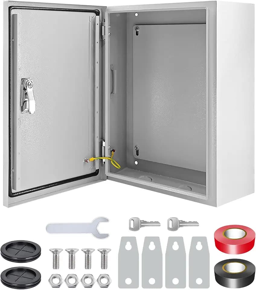 EIIYII Electrical Junction Box 10x8x6'' IP66 NEMA 4X Steel Enclosure