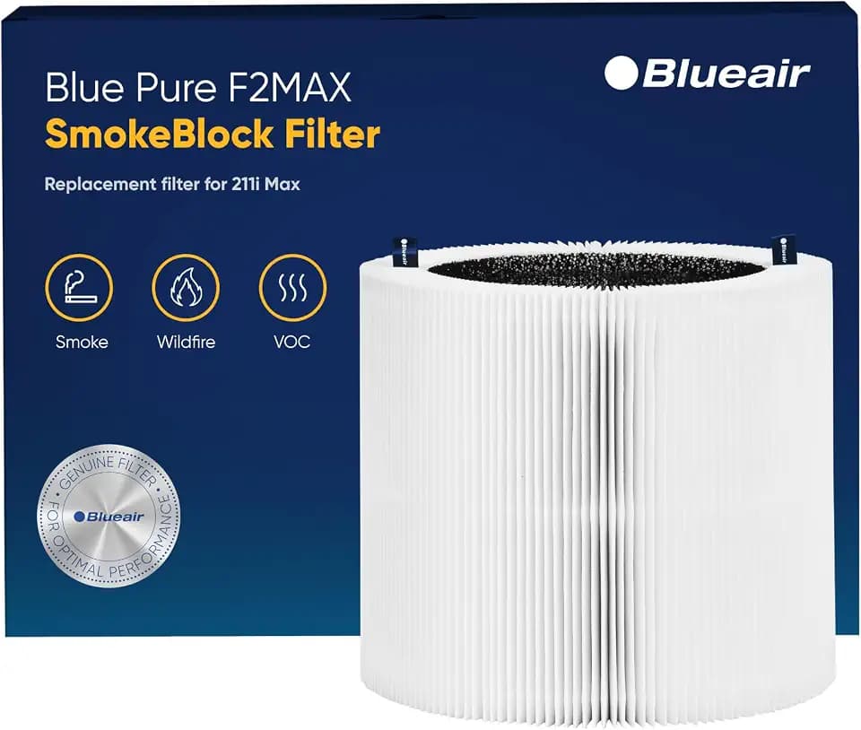 BLUEAIR Genuine Blue Pure 211i Air Purifier Filter, SmokeBlock