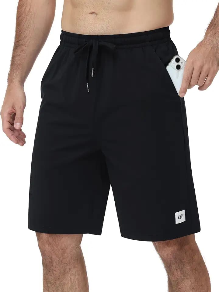 Satankud Men's 9" Lightweight Classic Fit Casual Shorts
