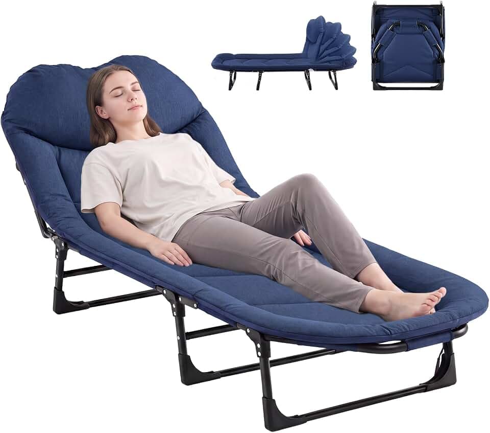 NEWBULIG Camping Cot for Adults, Folding Camping Bed, 450 Lb Capacity