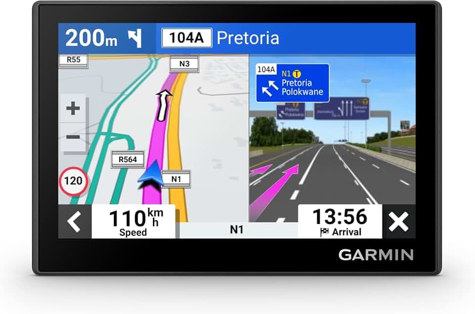Garmin Drive 53 MT EU – Navigationsgerät mit 5 Zoll (12,7 cm) Farbdisplay, vorinstallierten Europakarten (46 Länder), Echtzeitdienste via Garmin Drive App, Fahrerassistenz, TripAdvisor