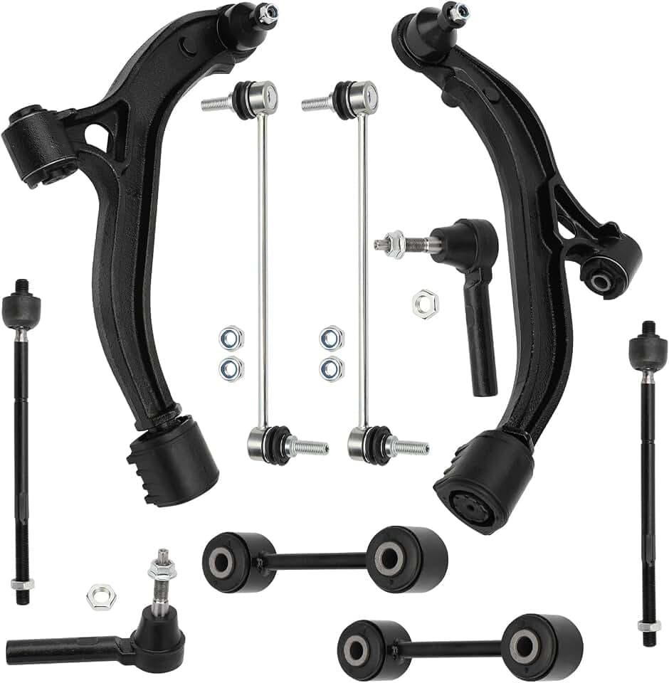 IRONTEK 10pcs Suspension Kit Front Lower Control Arms for Chrysler