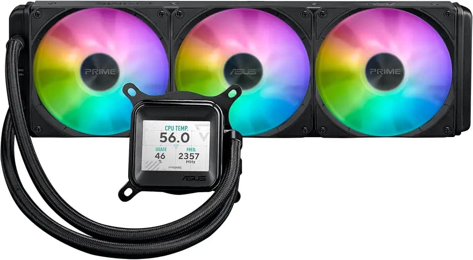 ASUS Prime LC ARGB LCD 360mm AMD/Intel Liquid CPU Cooler