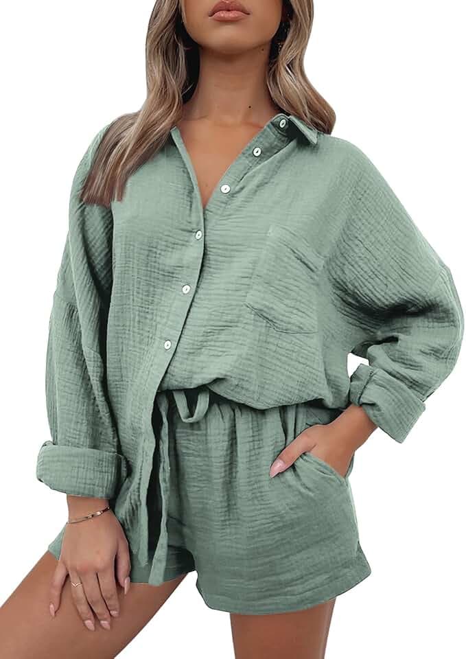 AUTOMET 2 Piece Sets For Women Lounge Wear Matching Two Piece Outfit