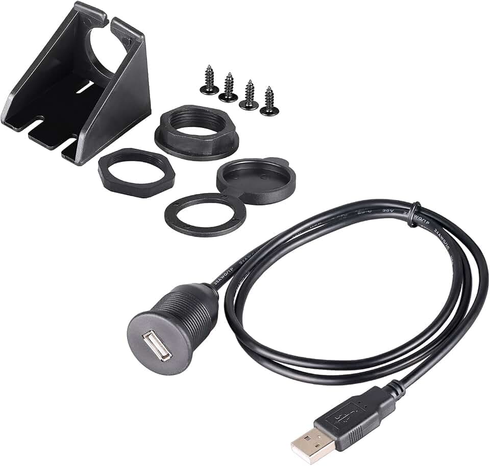 Bolongking USB-Montagekabel für Stromversorgungspanel, Verlängerungskabel, 2 m Länge