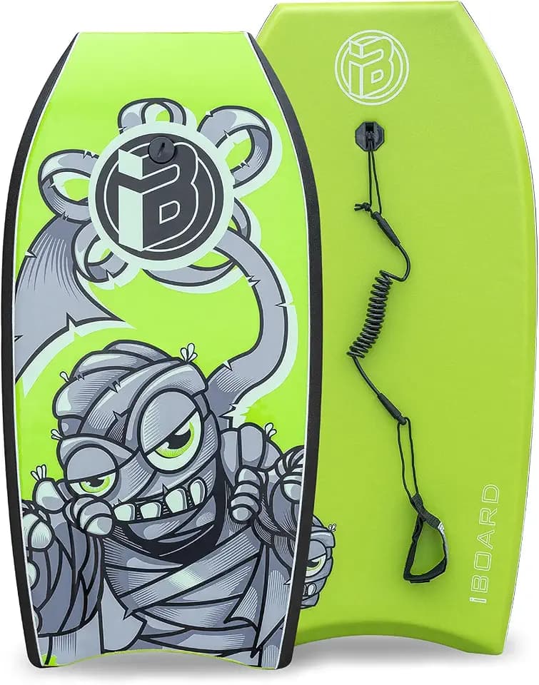 Bodyboard with Leash – EPS Core, Lightweight for Adults & Teens