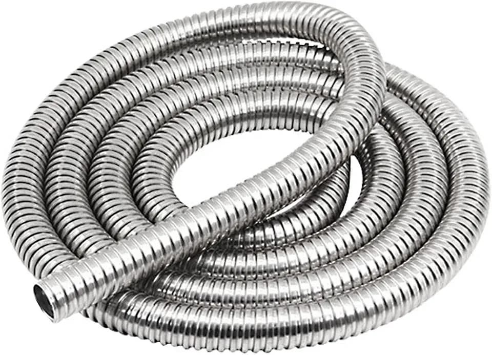 Universal Exhaust Flex Pipe, Double-Layer Stainless Steel Flex Tube, 1.8 m (72") Length, 32 mm (1.25") Inner Diameter (32mm)